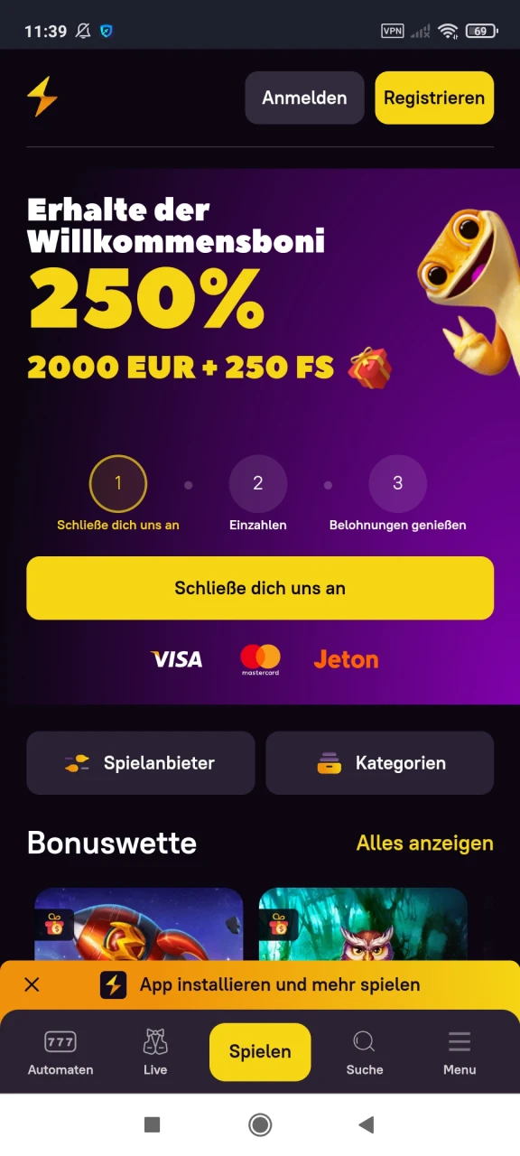 Besuchen Sie Zoome, um die App zu installieren.