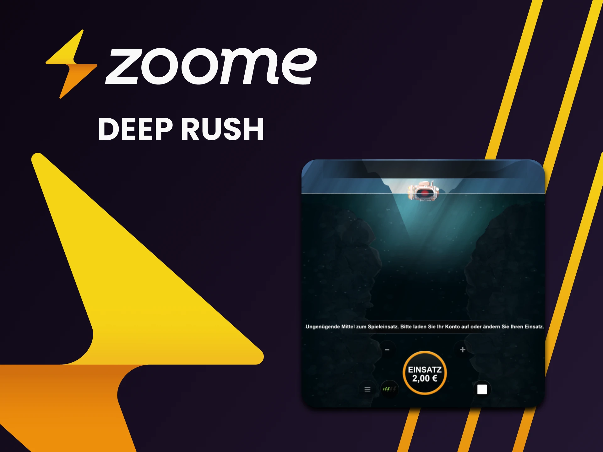 Für Casinospiele von Zoome wählen Sie Deep Rush.