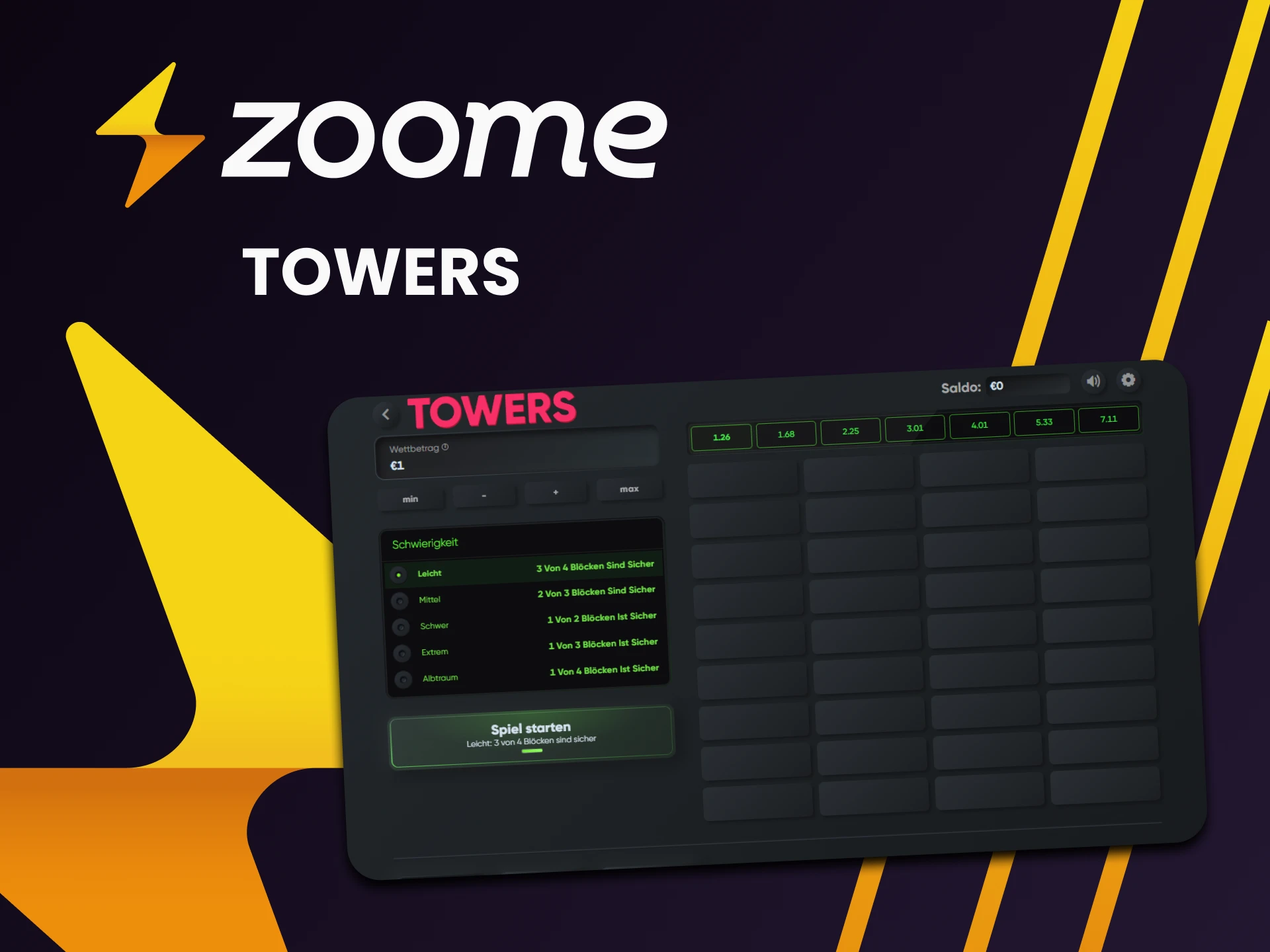 Spielen Sie Towers auf der Zoome-Website.