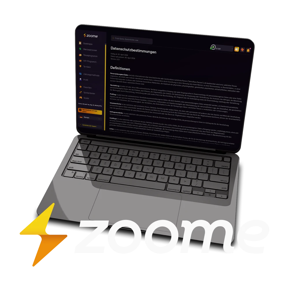 Bitte lesen Sie die Datenschutzbestimmungen der Zoome-Website.