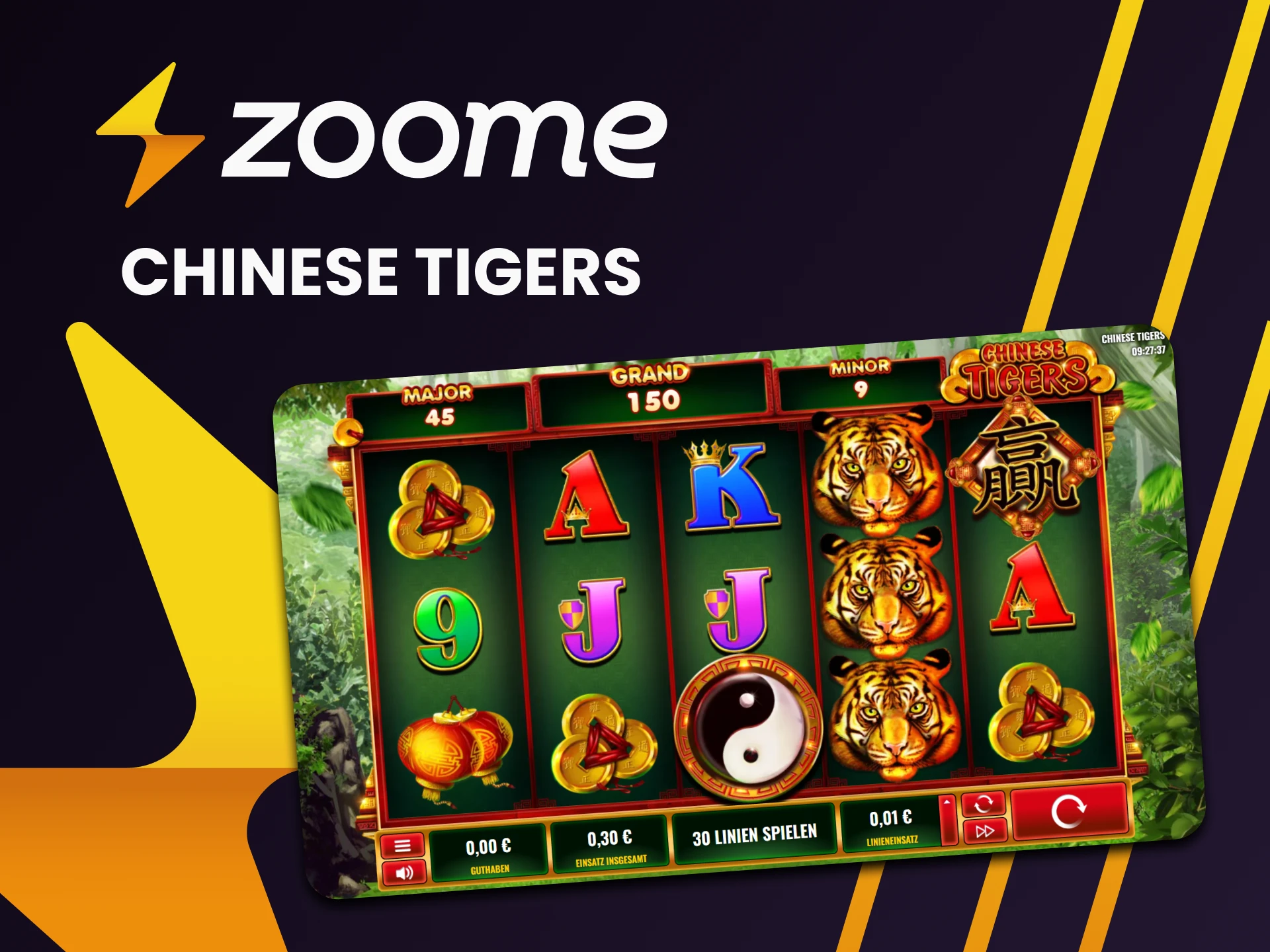 Zoome ist perfekt zum Spielen von Chinese Tigers.