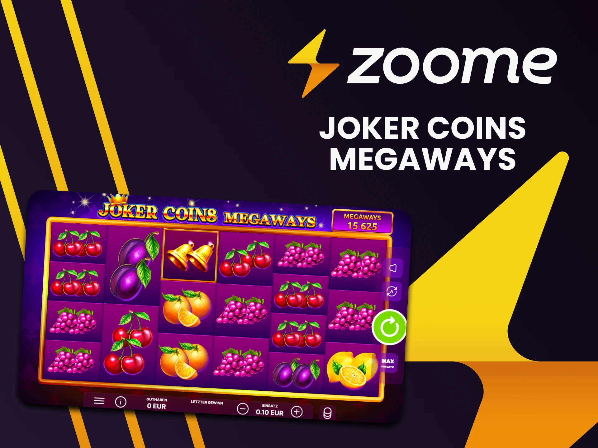 Wählen Sie für Jackpot-Spiele Joker Coins von Zoome.