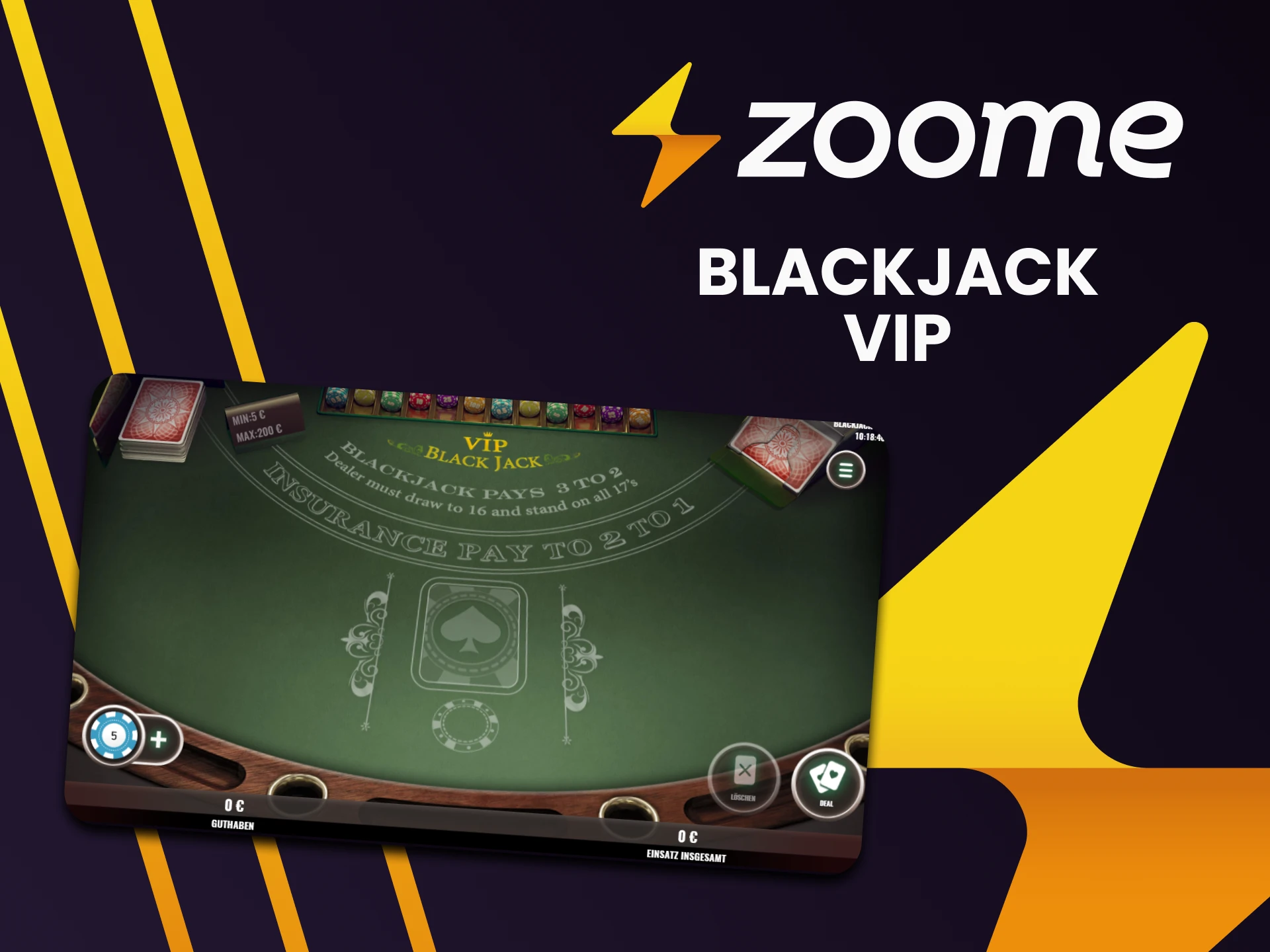 Spielen Sie Blackjack VIP von Zoome.