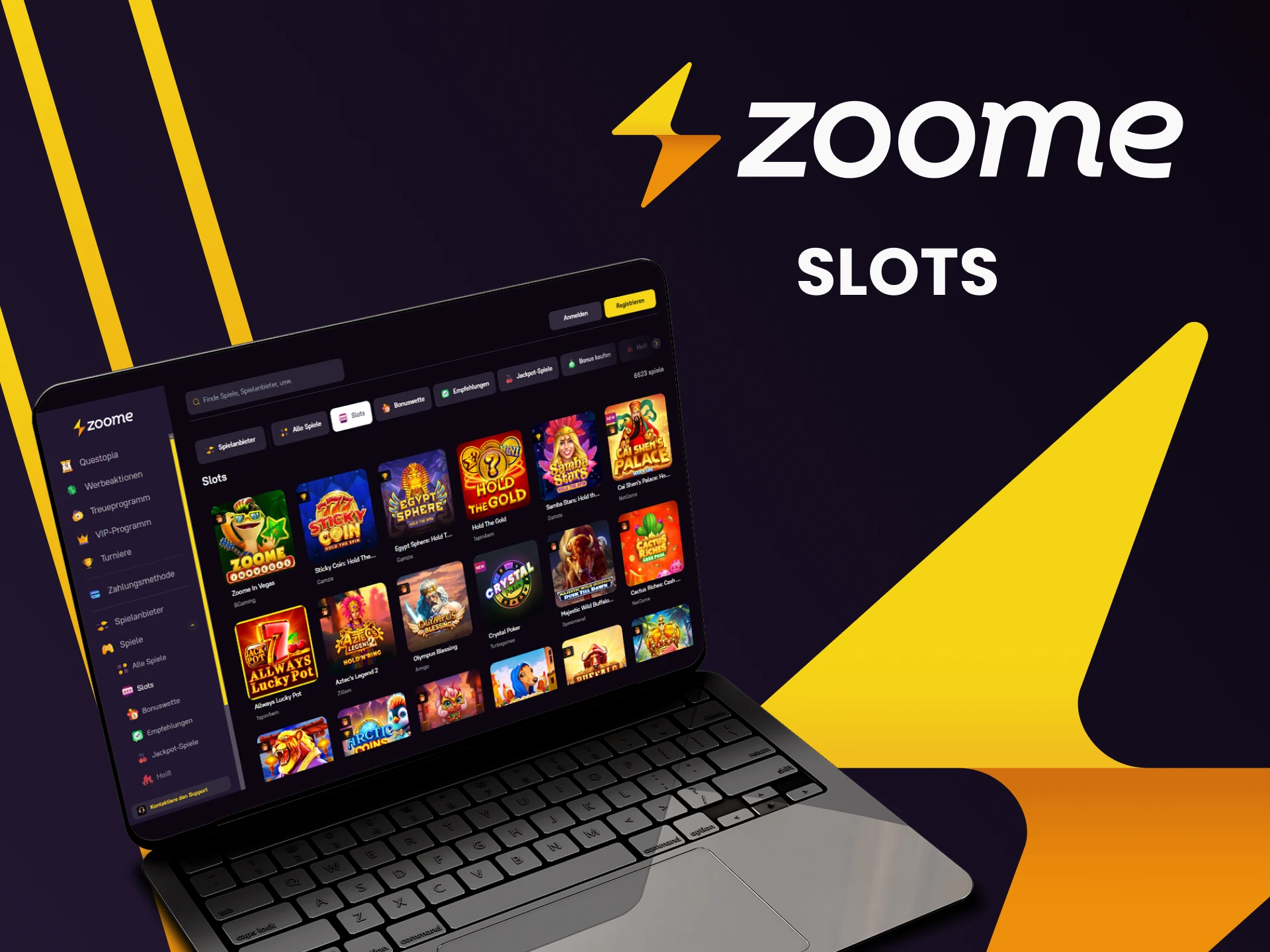 Spielen Sie Slots mit Zoome.